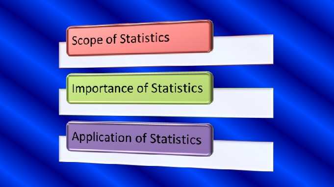 Scope Importance Application of Statistics