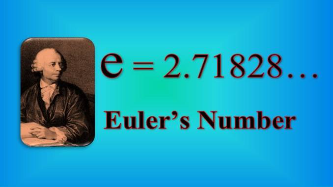 introduction, history, applications of euler number e