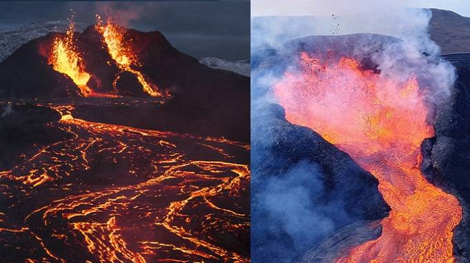 volcano lava