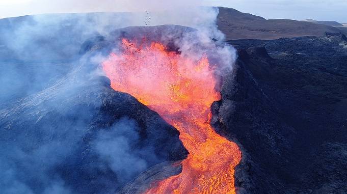 volcano lava