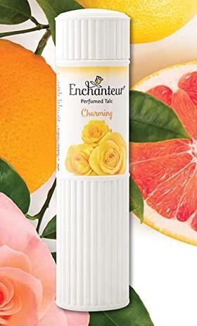 Enchanteur Charming Perfumed Talc for Women, 250g with Roses, Muguets & Cedarwood Extracts