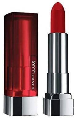 Maybelline New York Color Sensational Creamy Matte Lipstick, 634 Bold Crimson, 3.9g
