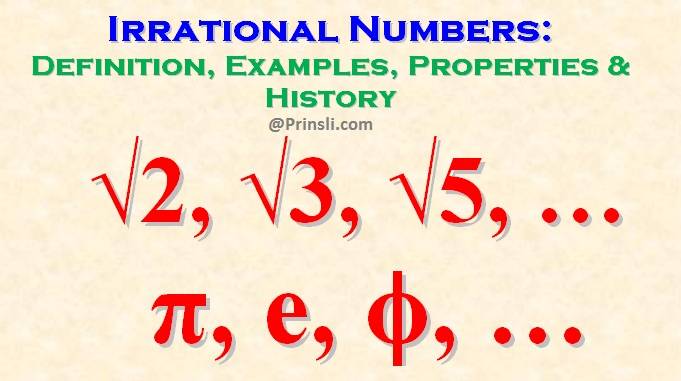 Rational And Irrational Numbers Examples