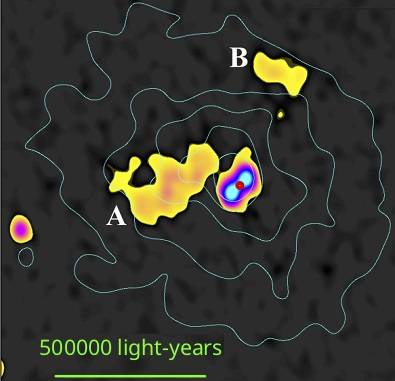 GMRT discovers the oldest known fossil radio galaxy trapped inside a cluster of galaxies