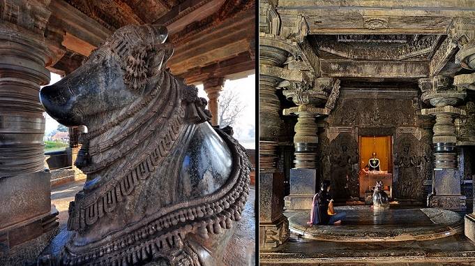 Hoysaleswara Temple shivling nandi