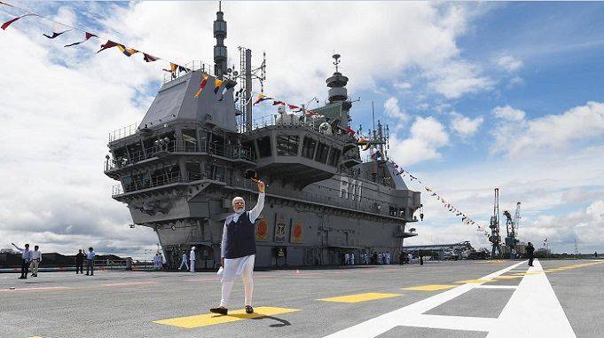 pm modi commissions ins vikrant aircraft carrier india