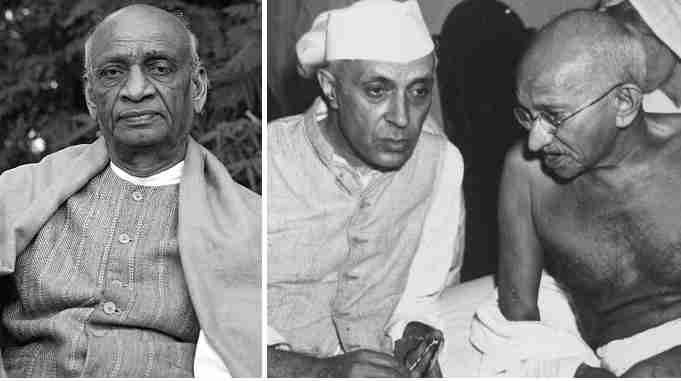 sardar vallabhbhai patel, jawaharlal nehru, mahatma gandhi