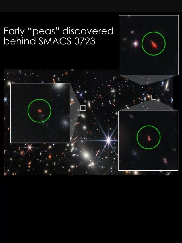 Early peas discovered behind the Galaxy Cluster SMACS 0723 by Webb