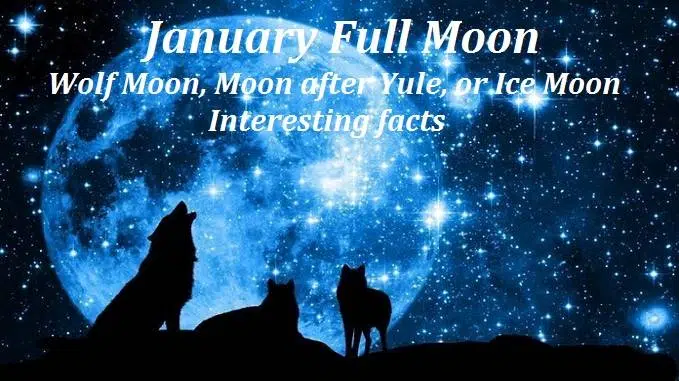 Why is January Full Moon called Wolf Moon, Moon after Yule, or Ice Moon - Interesting facts