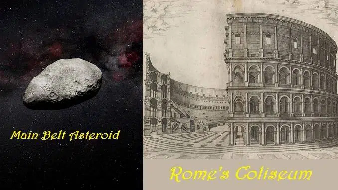 nasa James Webb Space Telescope Founds or detects an Extremely Small Main Belt Asteroid that is Colosseum sized